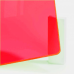 Plexiglas rosu fluorescent, transparent, grosime 3mm